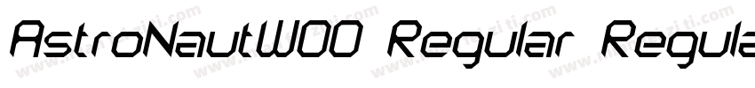 AstroNautW00 Regular Regular字体转换
